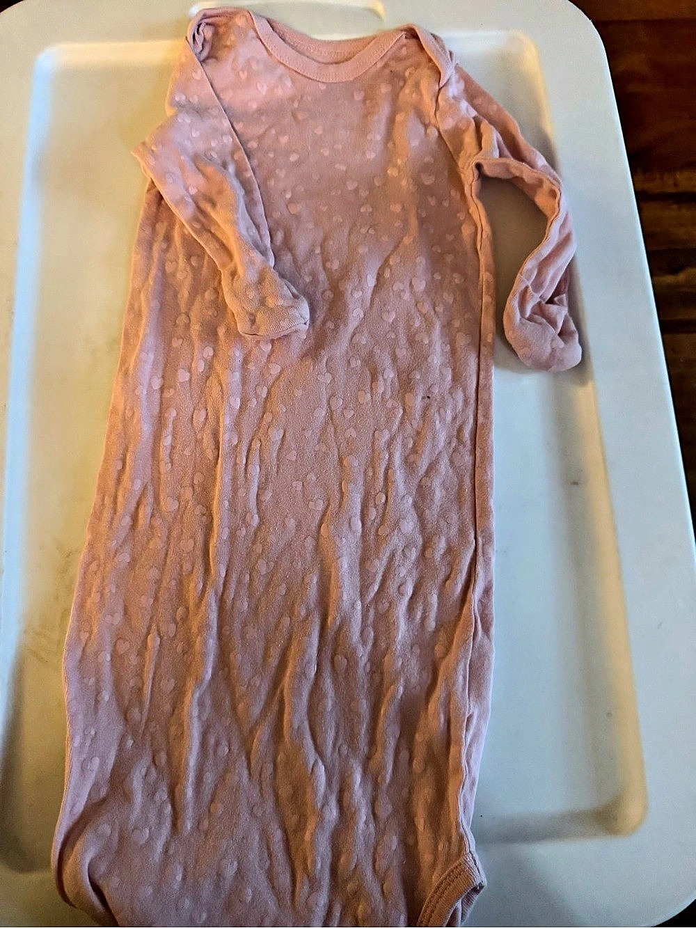 Pink Long Sleeve Nightgown